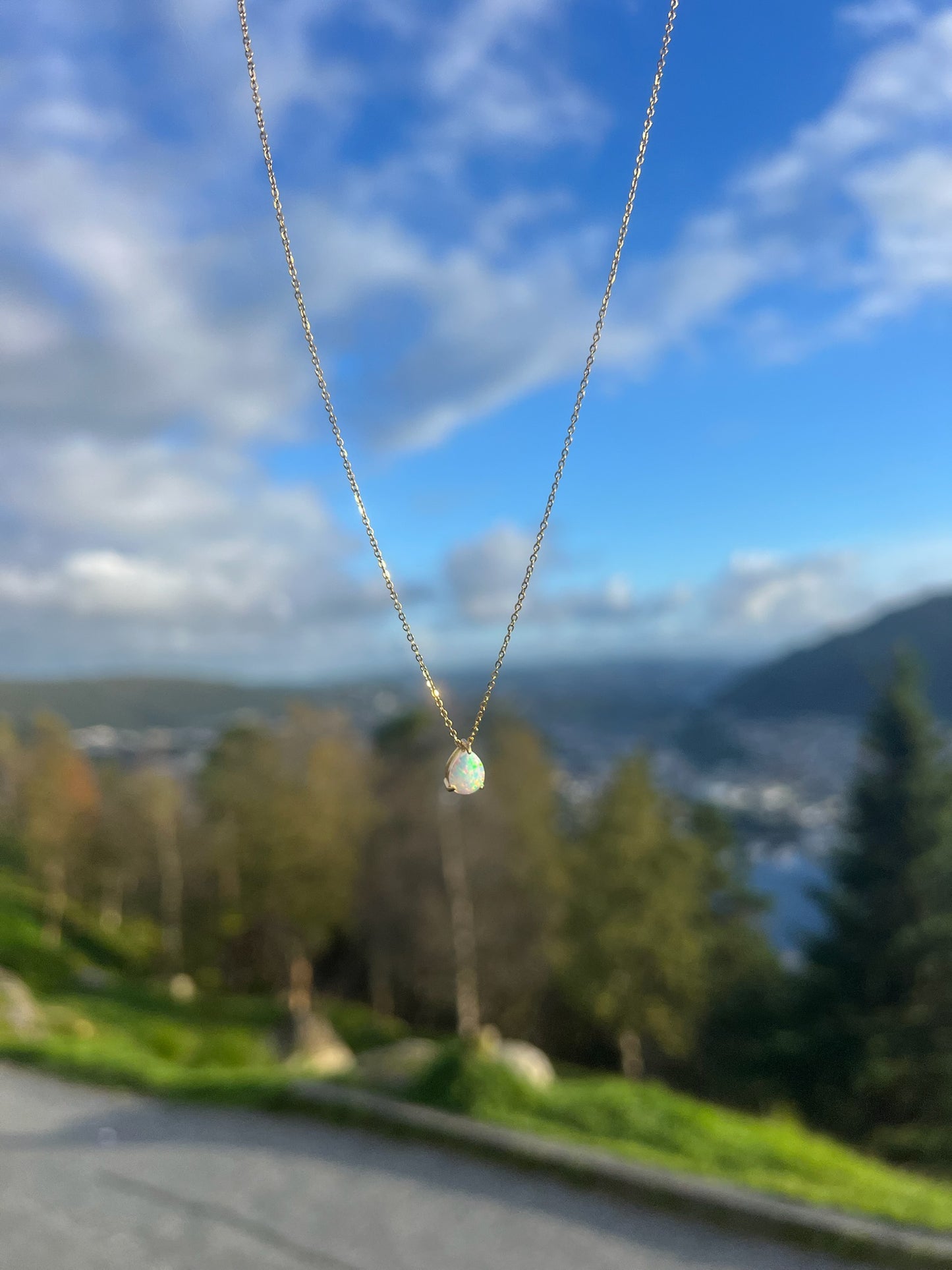 Opal Drip Necklace