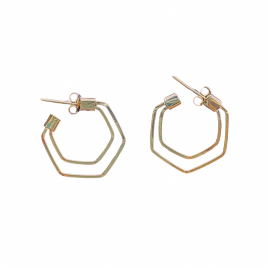 Double Wire Gold-Filled Hoops
