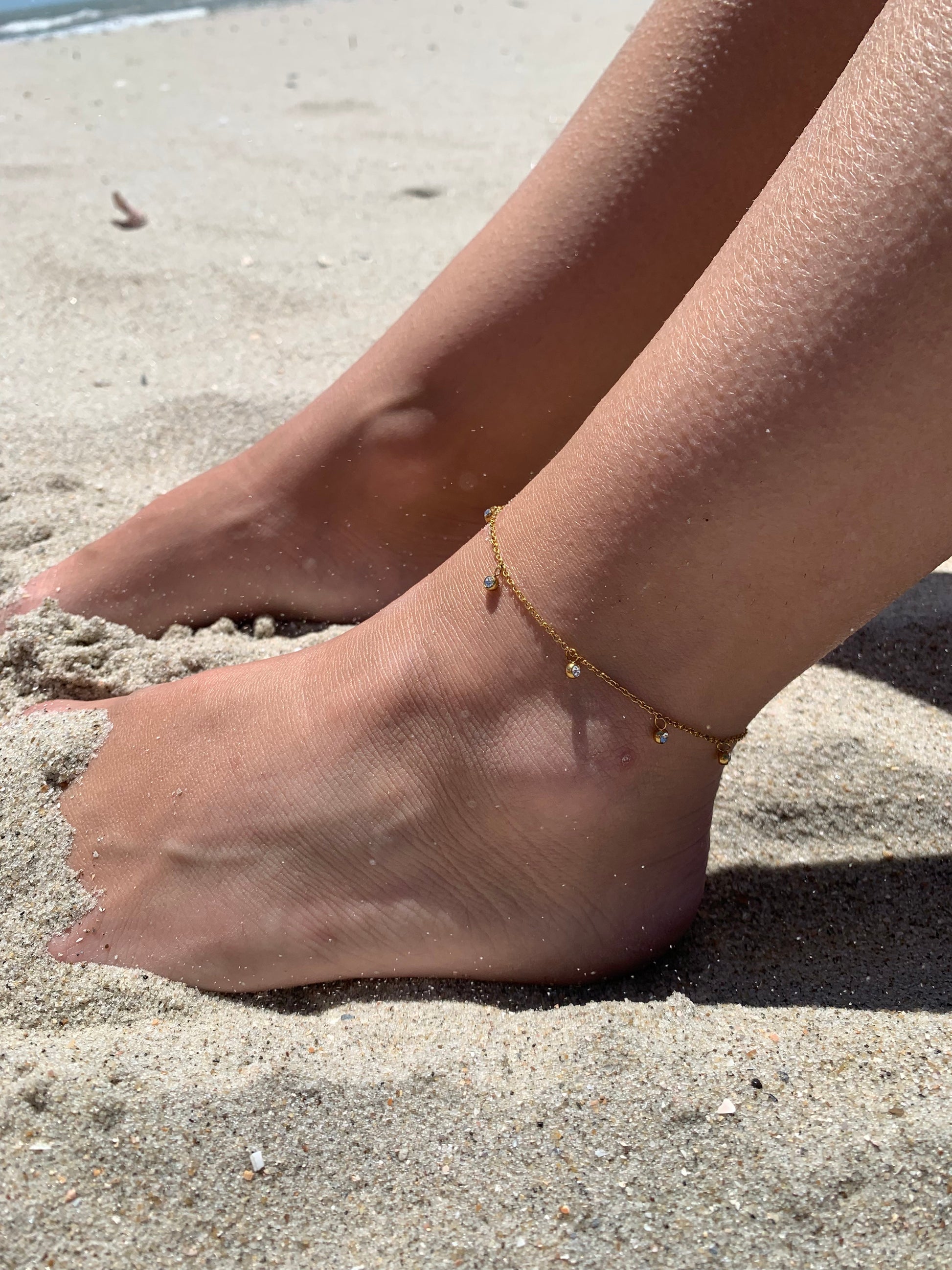 DRIP JEWELRY Anklets Sparkle Drops Summer Anklets