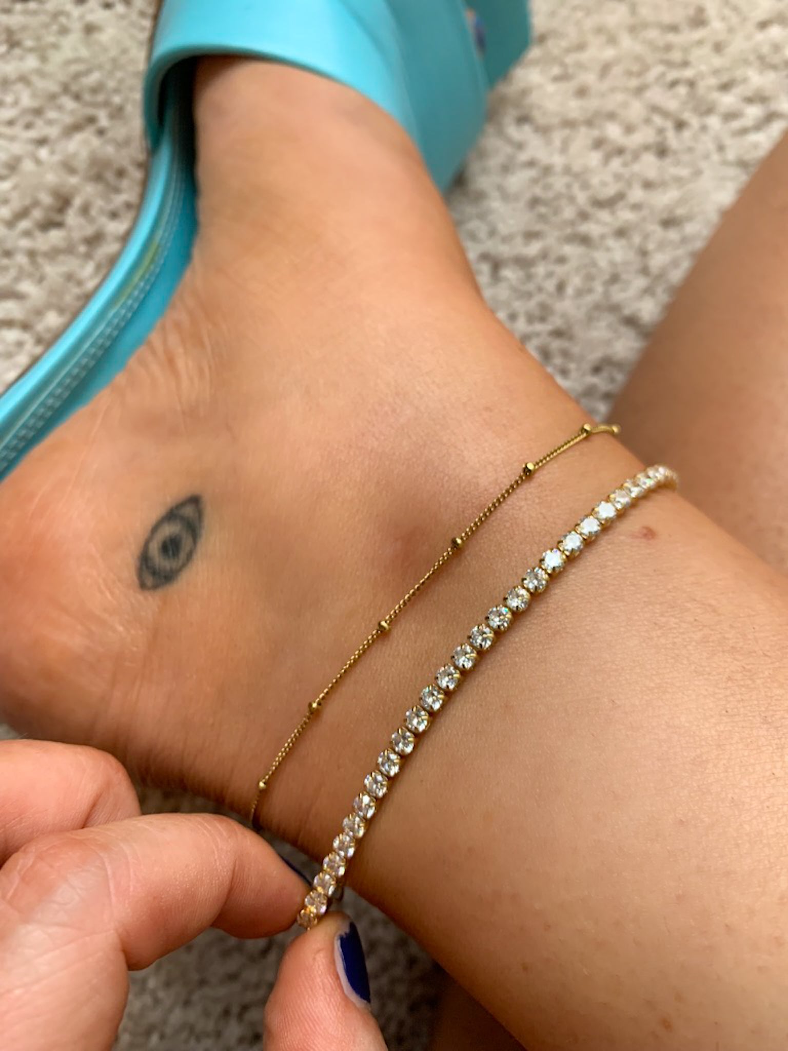 DRIP JEWELRY Anklets Tennis Summer Anklets