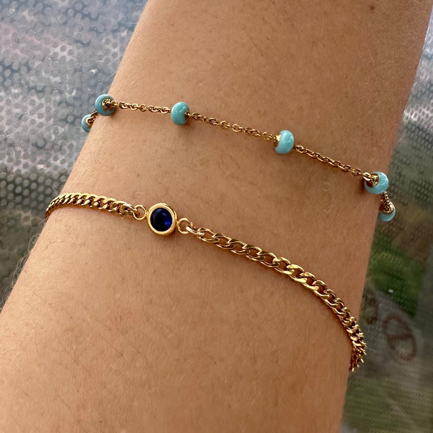 DRIP JEWELRY BRACELETS Turquoise Satellite Bracelet/ Anklet