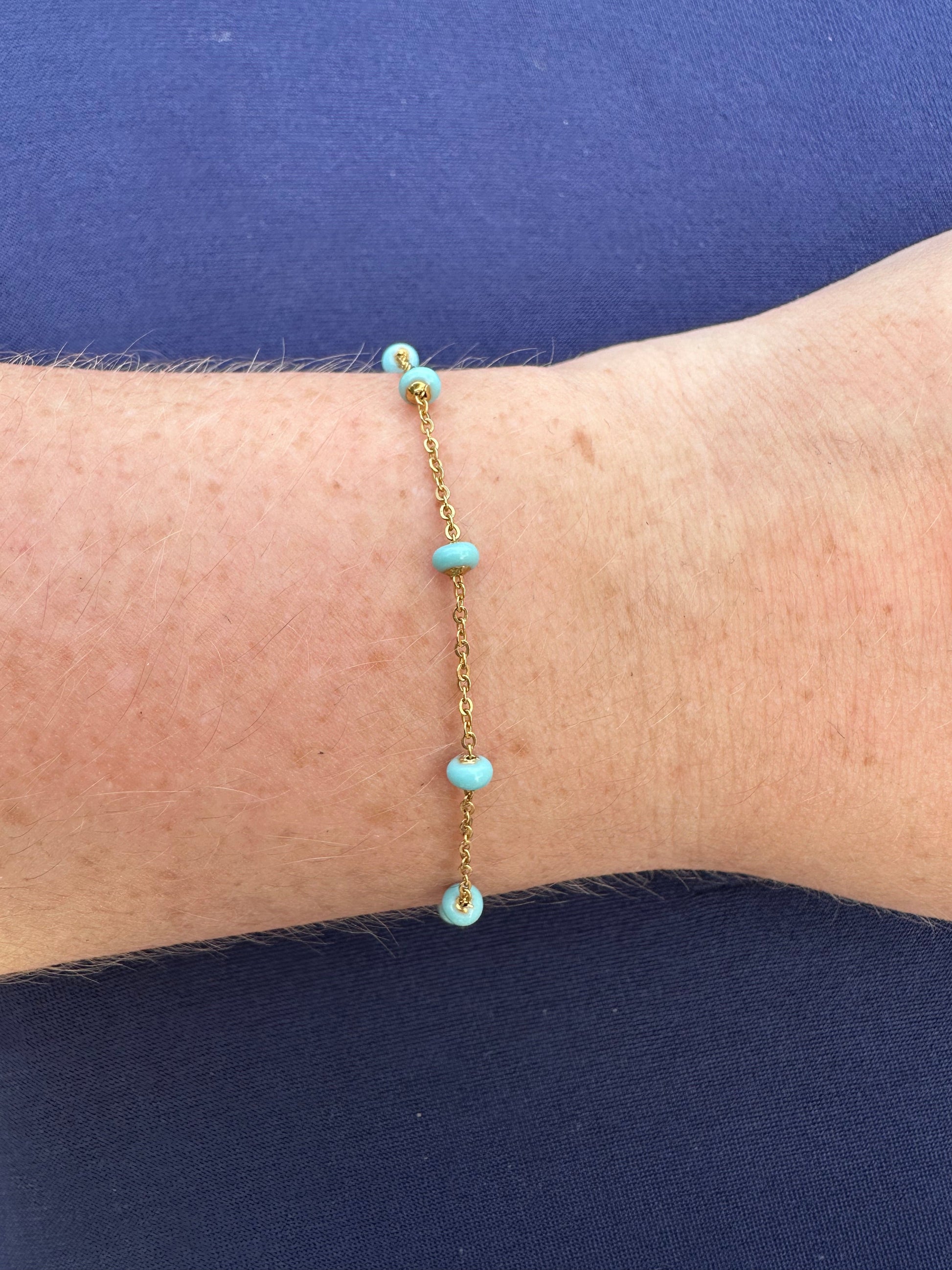 DRIP JEWELRY BRACELETS Turquoise Satellite Bracelet/ Anklet