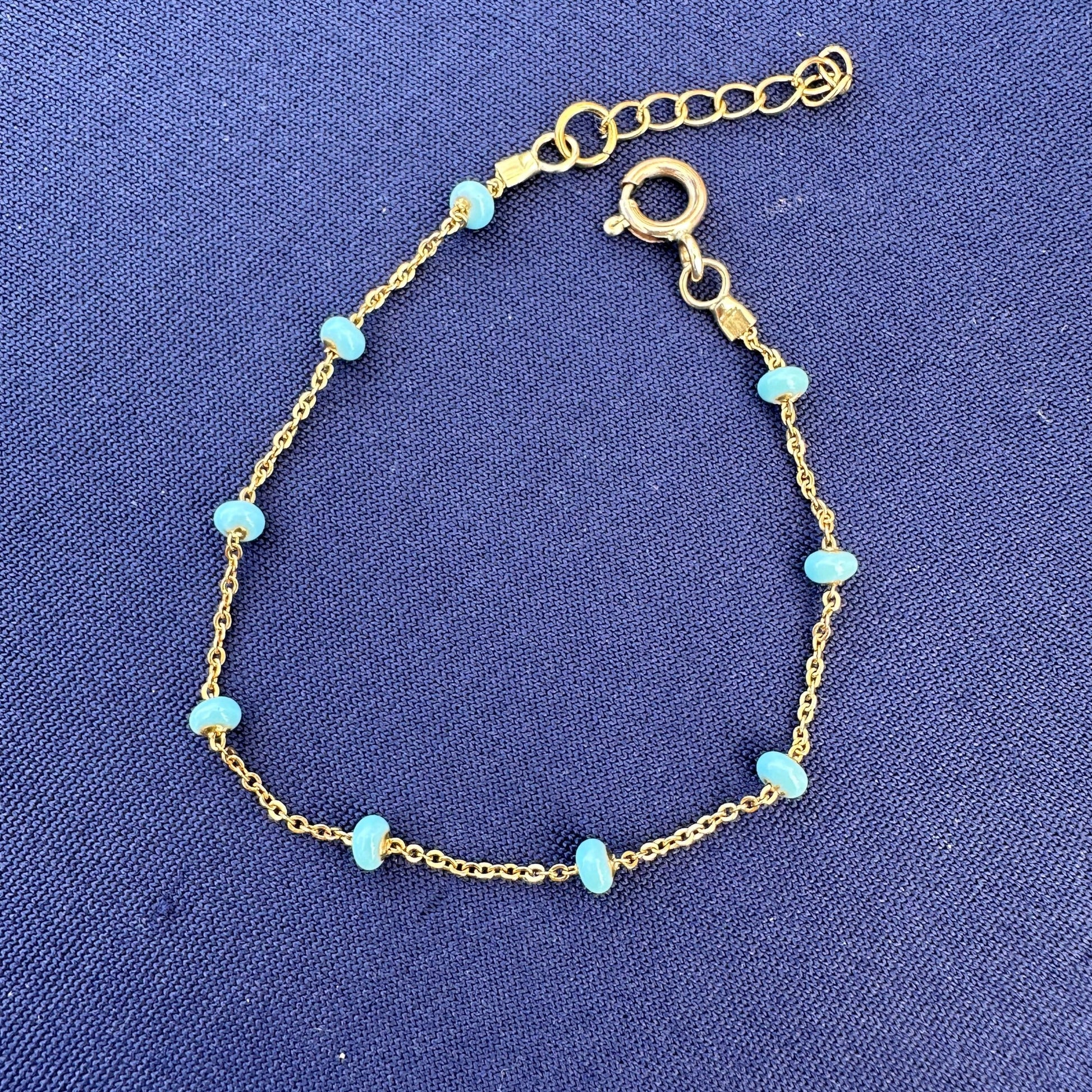 DRIP JEWELRY BRACELETS Turquoise Satellite Bracelet/ Anklet