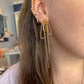 DRIP JEWELRY Earrings Double Baguette CUFF earring