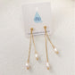 DRIP JEWELRY Earrings Double Pearl Dangles