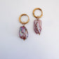 DRIP JEWELRY EARRINGS Iridescent Pearl or No Pearl Hoops