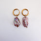 DRIP JEWELRY EARRINGS Iridescent Pearl or No Pearl Hoops