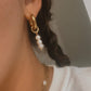 DRIP JEWELRY Earrings Mix not Match Pearl Hoops