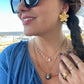 DRIP JEWELRY EARRINGS Tahitian Baroque Pearl Necklaces (comes with 3 chains)