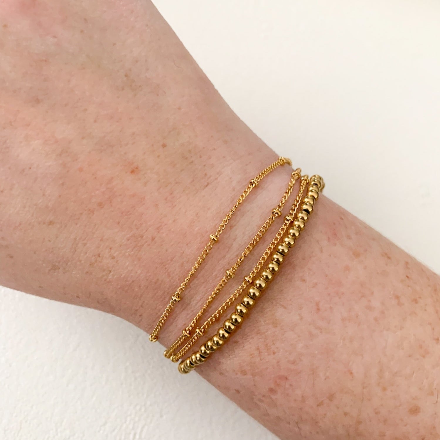 DRIP JEWELRY Gold Bead Bracelet