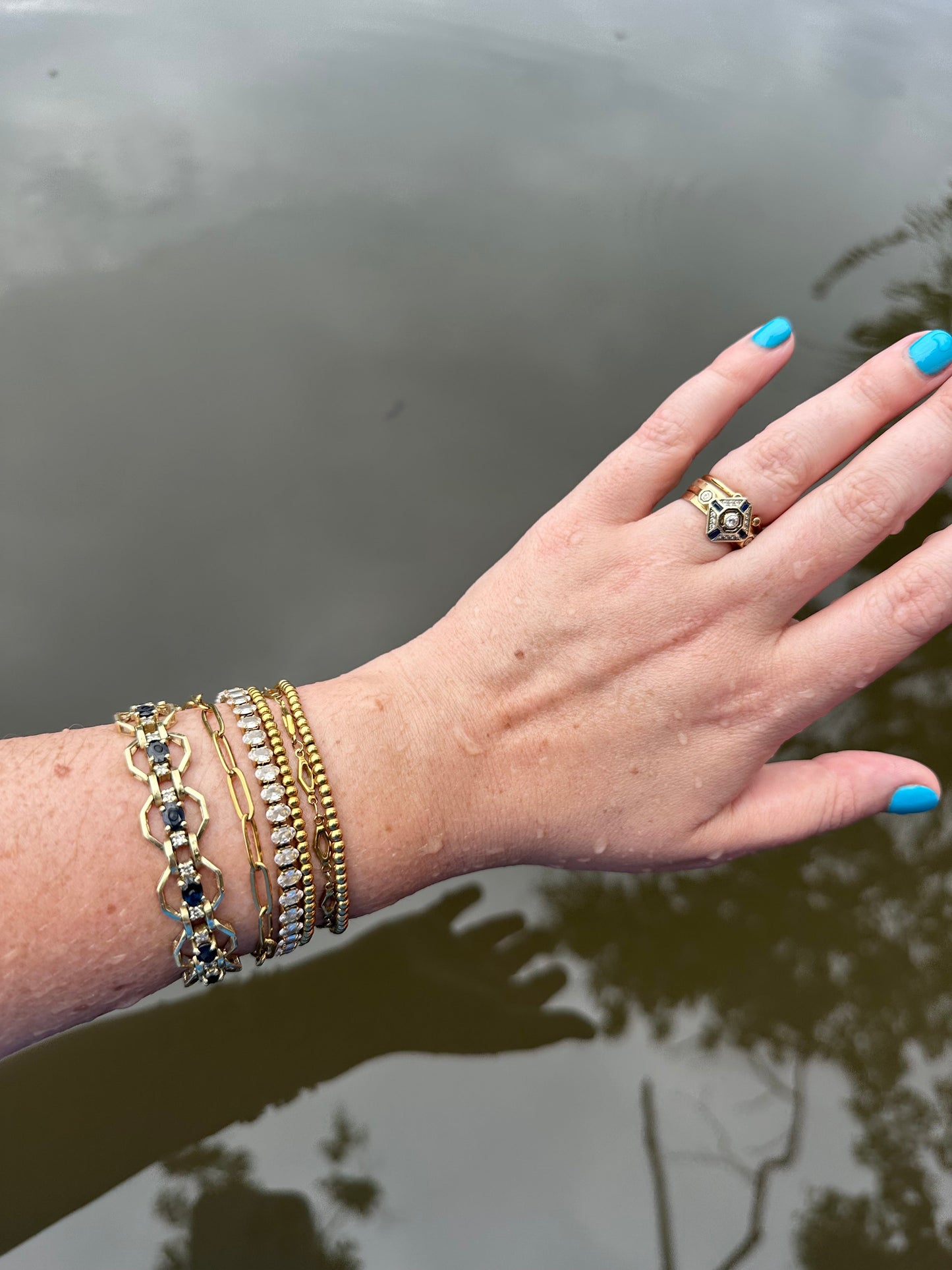 DRIP JEWELRY Gold Bead Bracelet