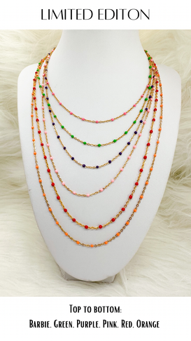 DRIP JEWELRY Limited Edition Colored Enamel Necklace