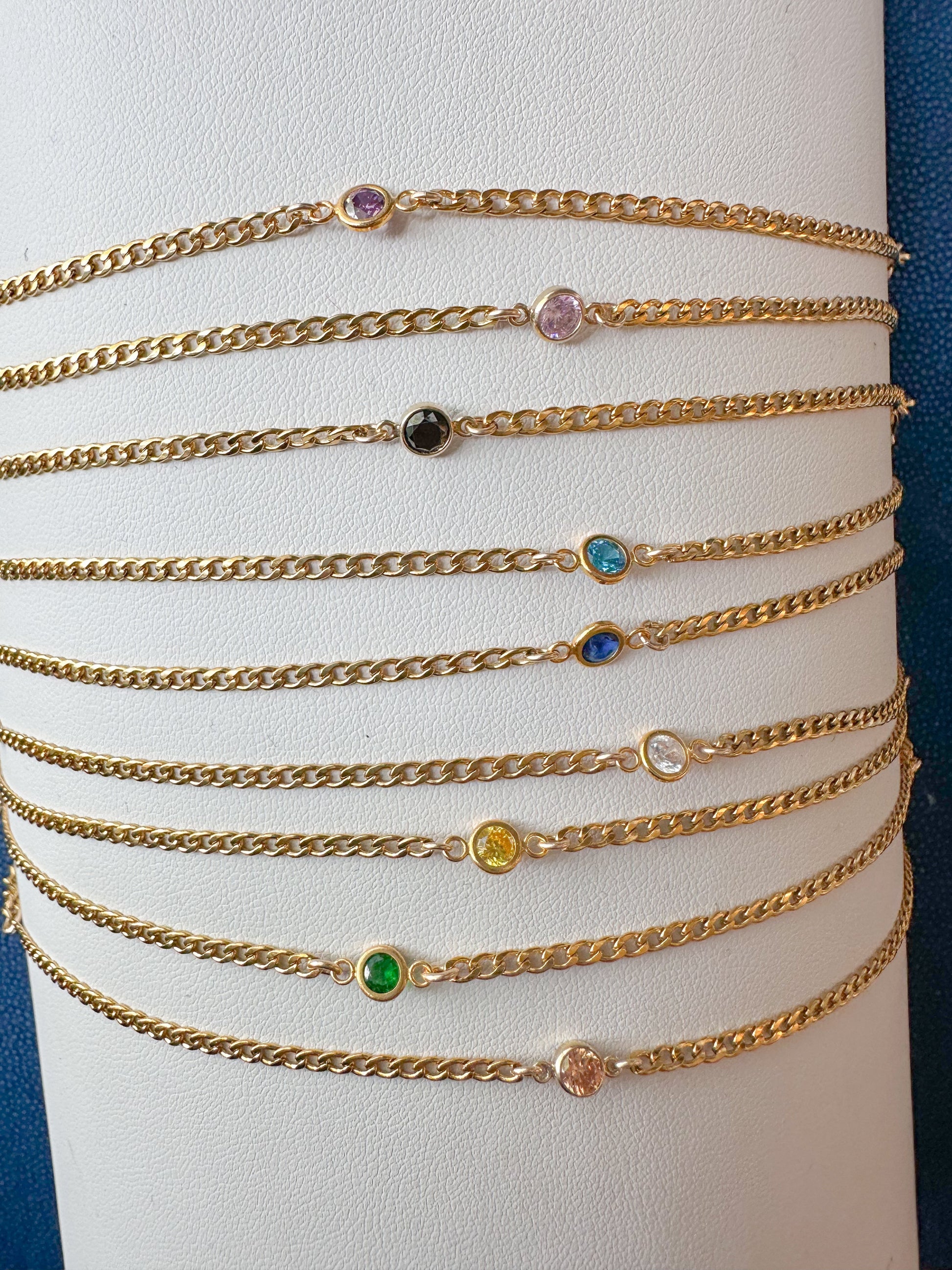 DRIP JEWELRY Necklace Birthstone Connected Bracelet or Necklace