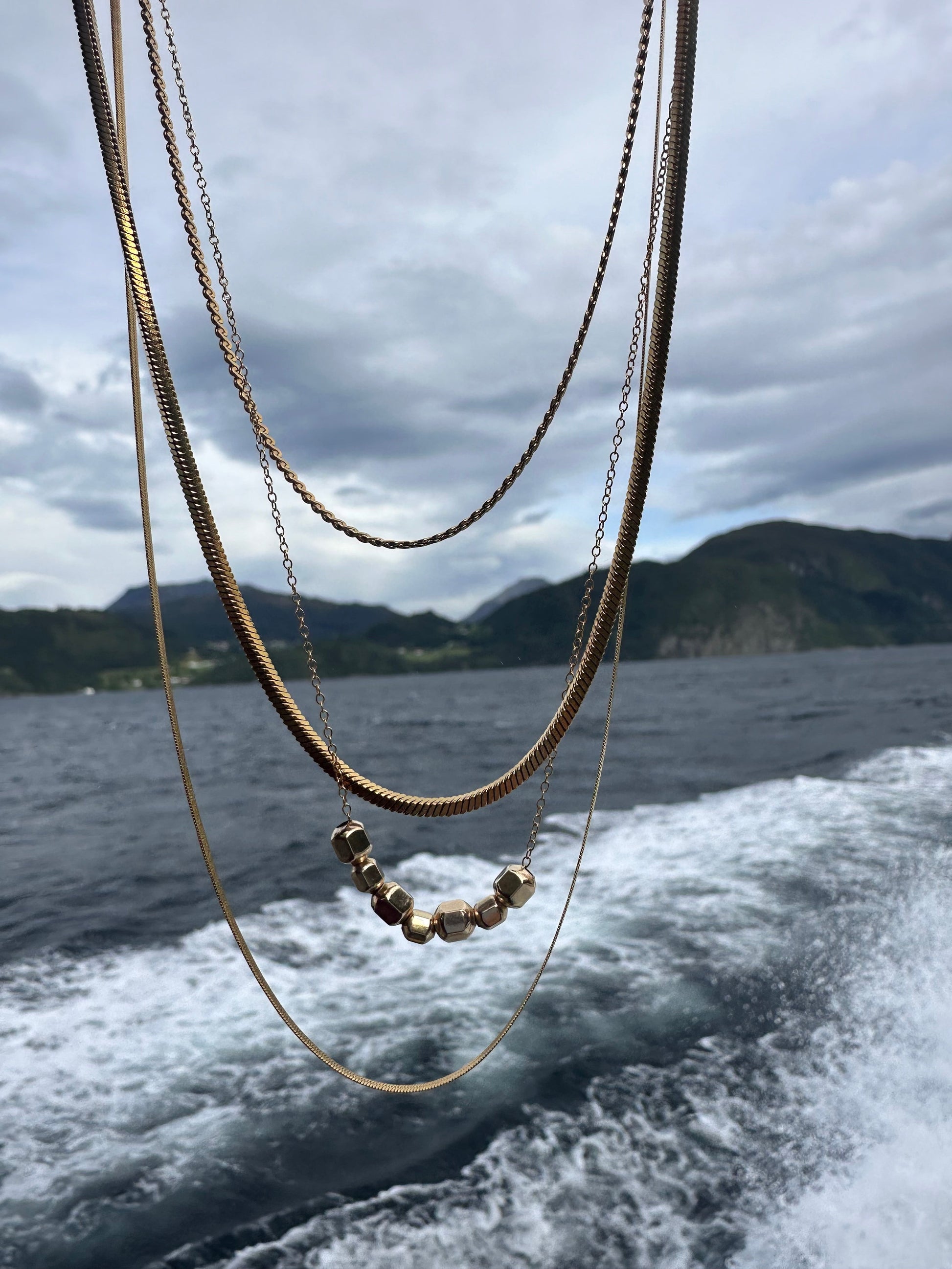 DRIP JEWELRY NECKLACES Gold-Filled Fidget Necklaces