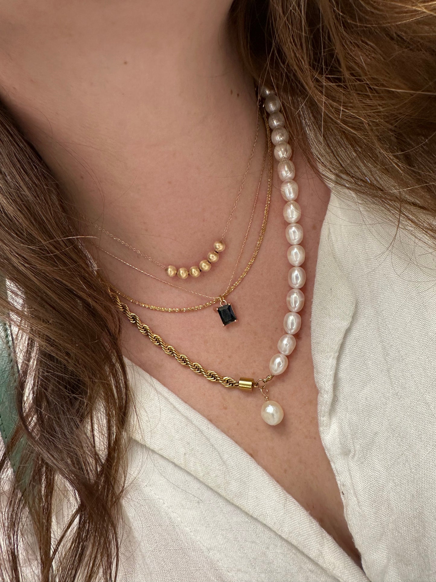 DRIP JEWELRY Pearl Rope Necklace