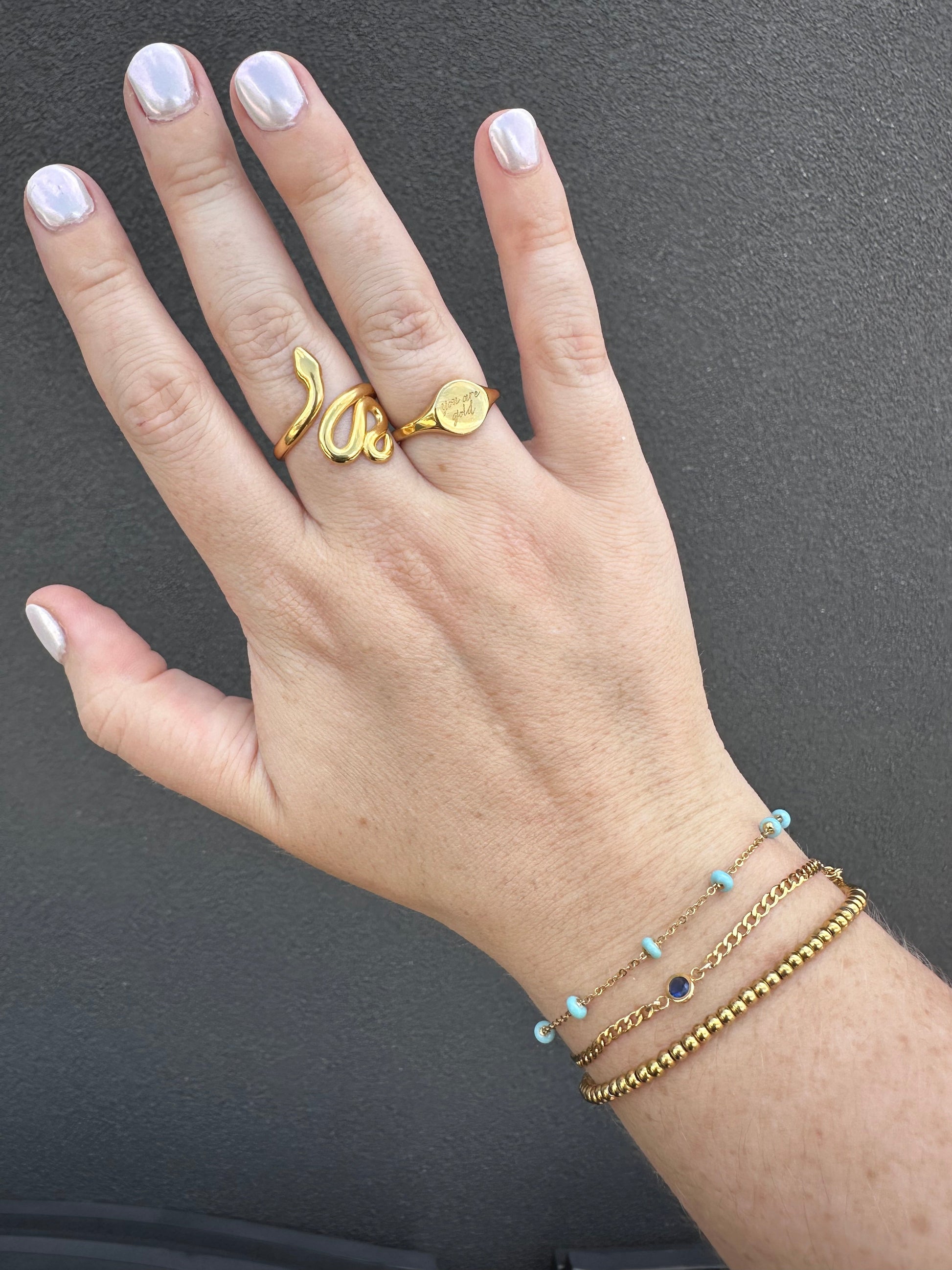 DRIP JEWELRY “You Are Gold” Ring (size 6-8)