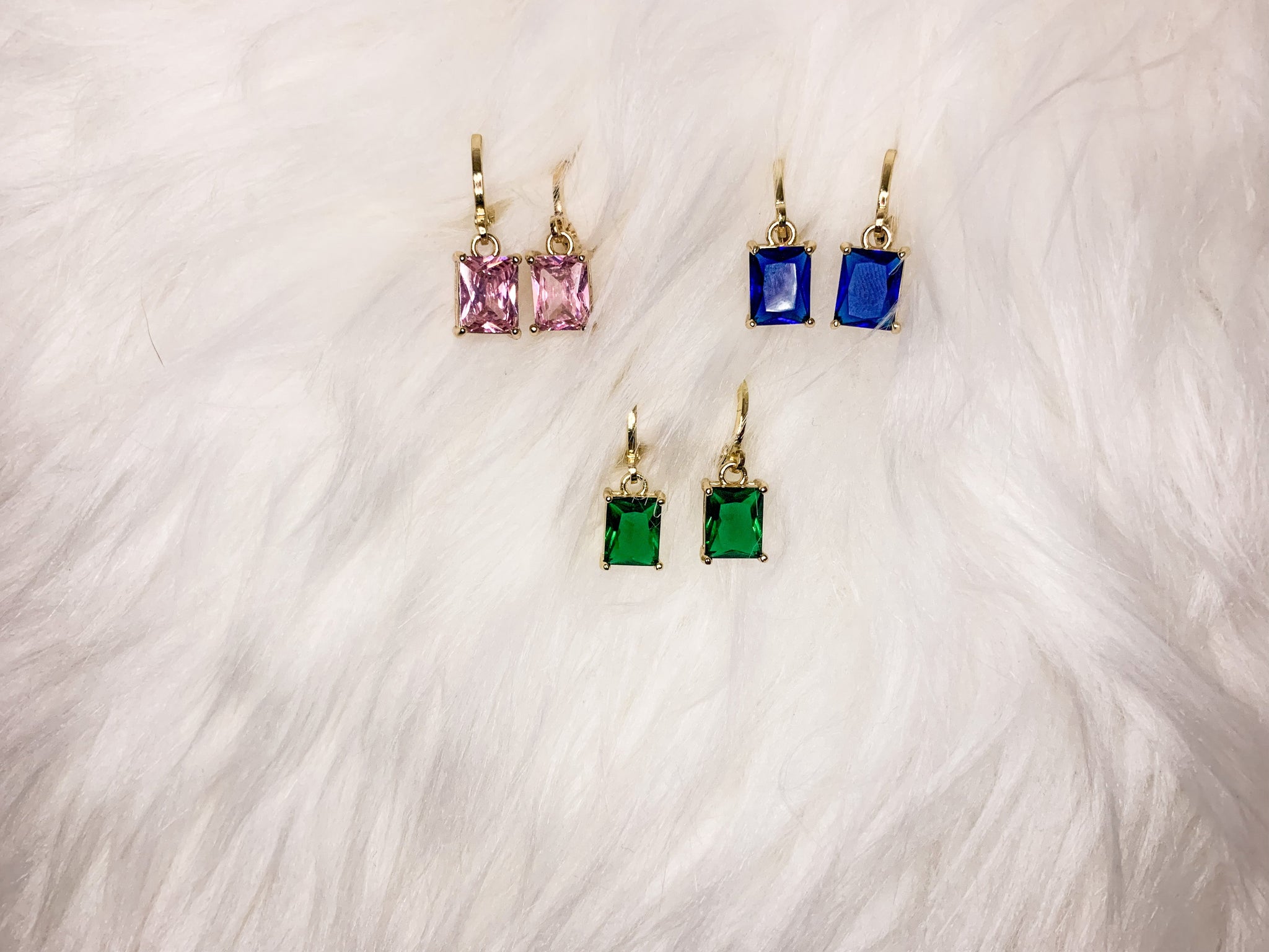 rec drop earrings : more color options! – DRIP JEWELRY