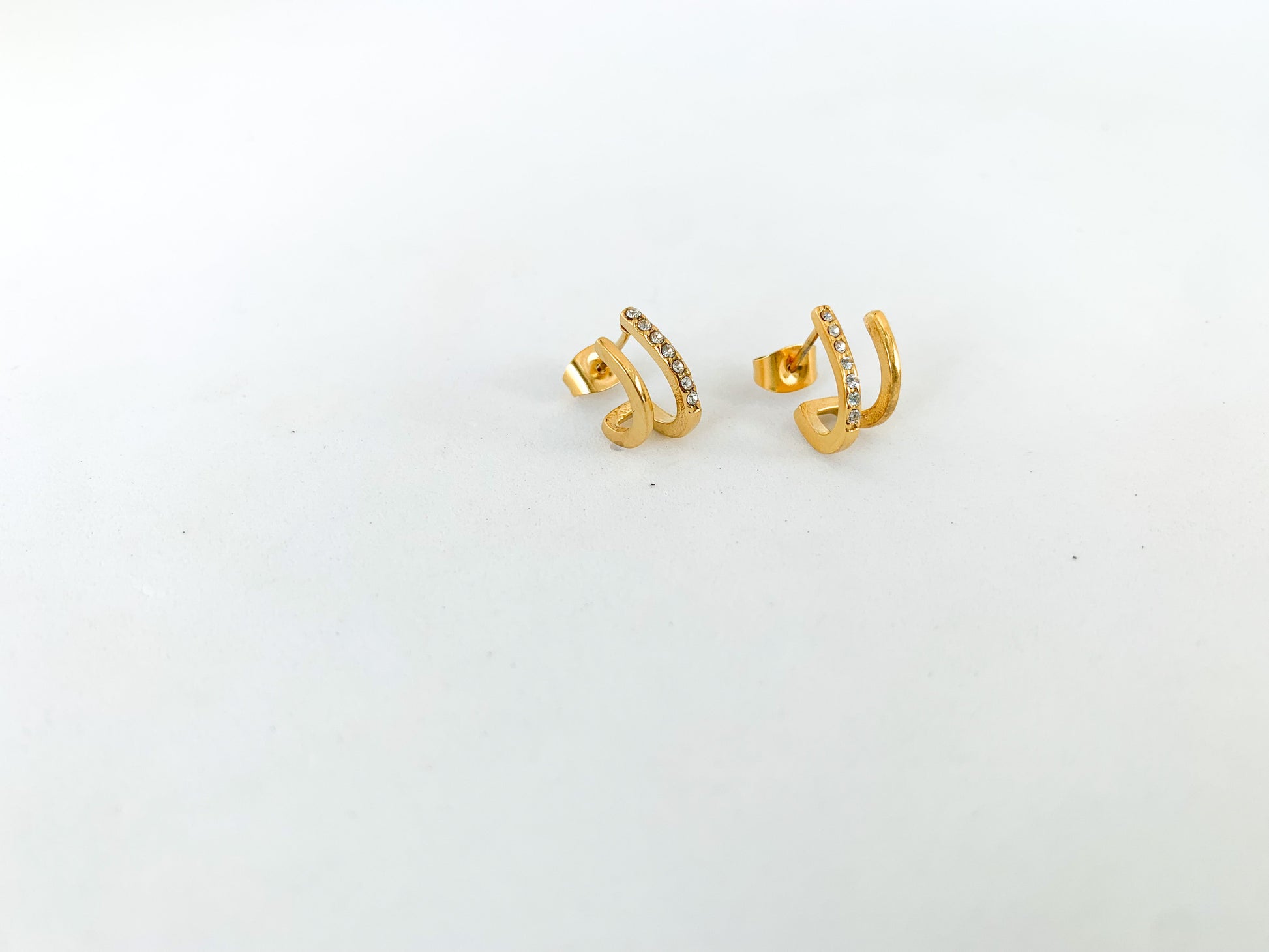 Drip Jewelry Earrings Tiny Double Hoop