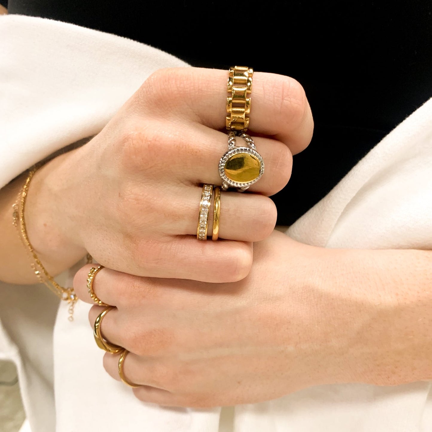 DRIP JEWELRY Mixed Metal Ring