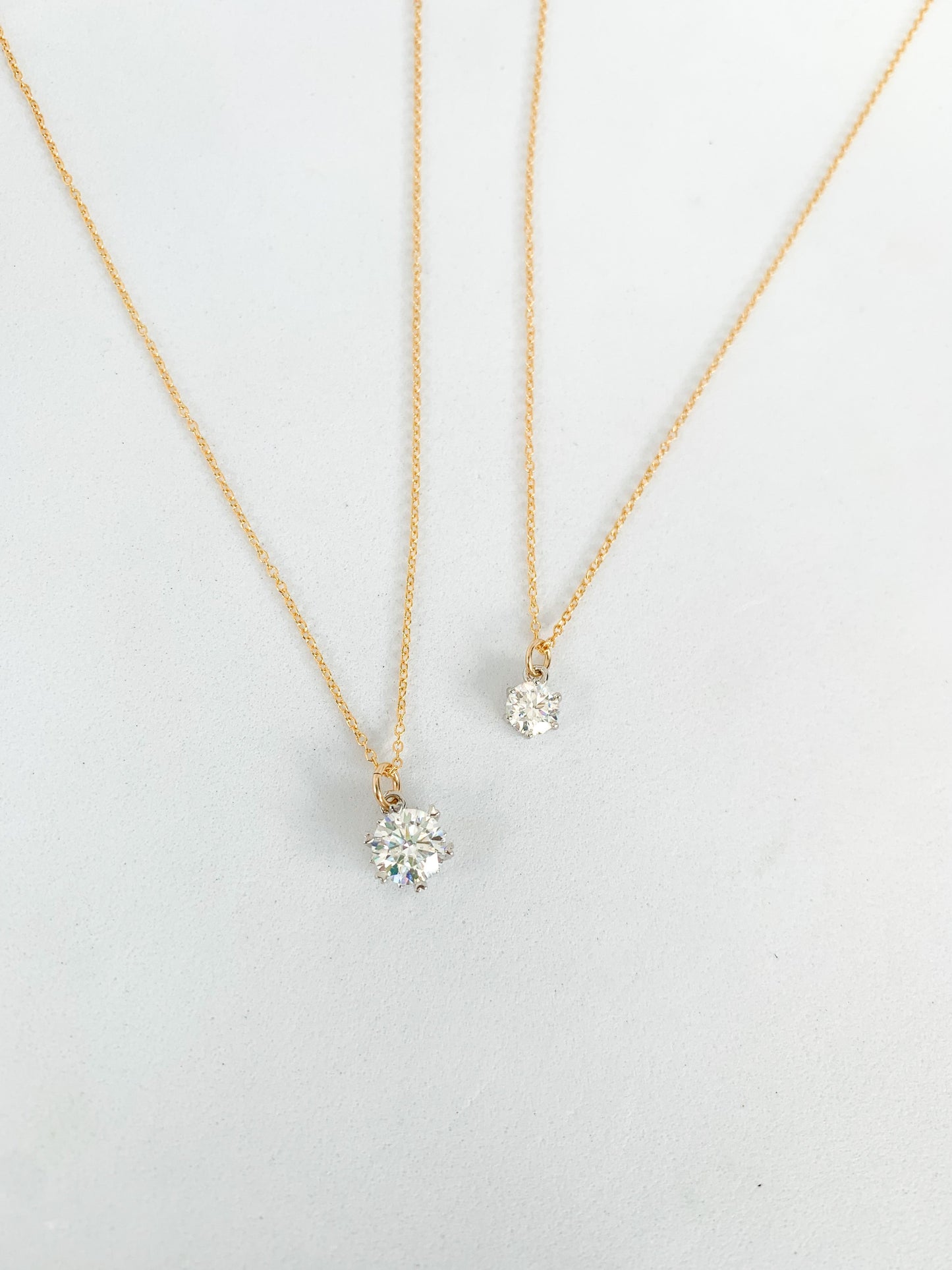 DRIP JEWELRY Moissanite Round Necklace