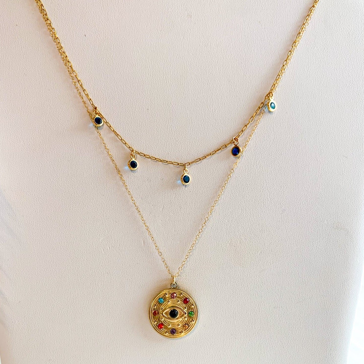 DRIP JEWELRY Necklaces Rainbow Eye Necklace