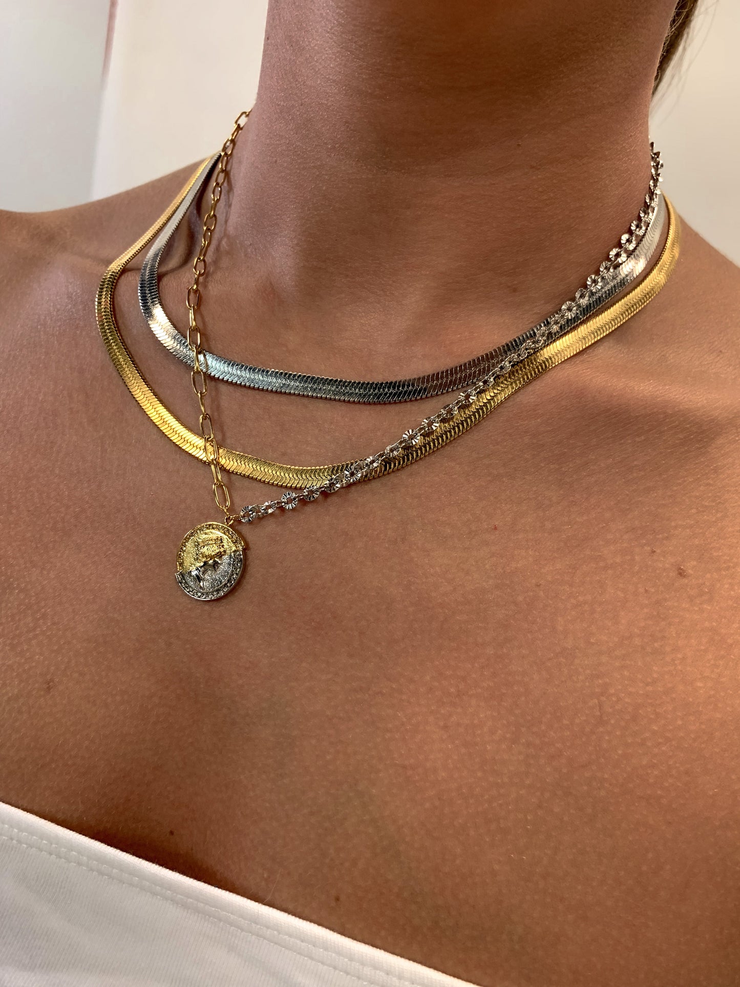 DRIP JEWELRY Necklaces Thick Herringbone