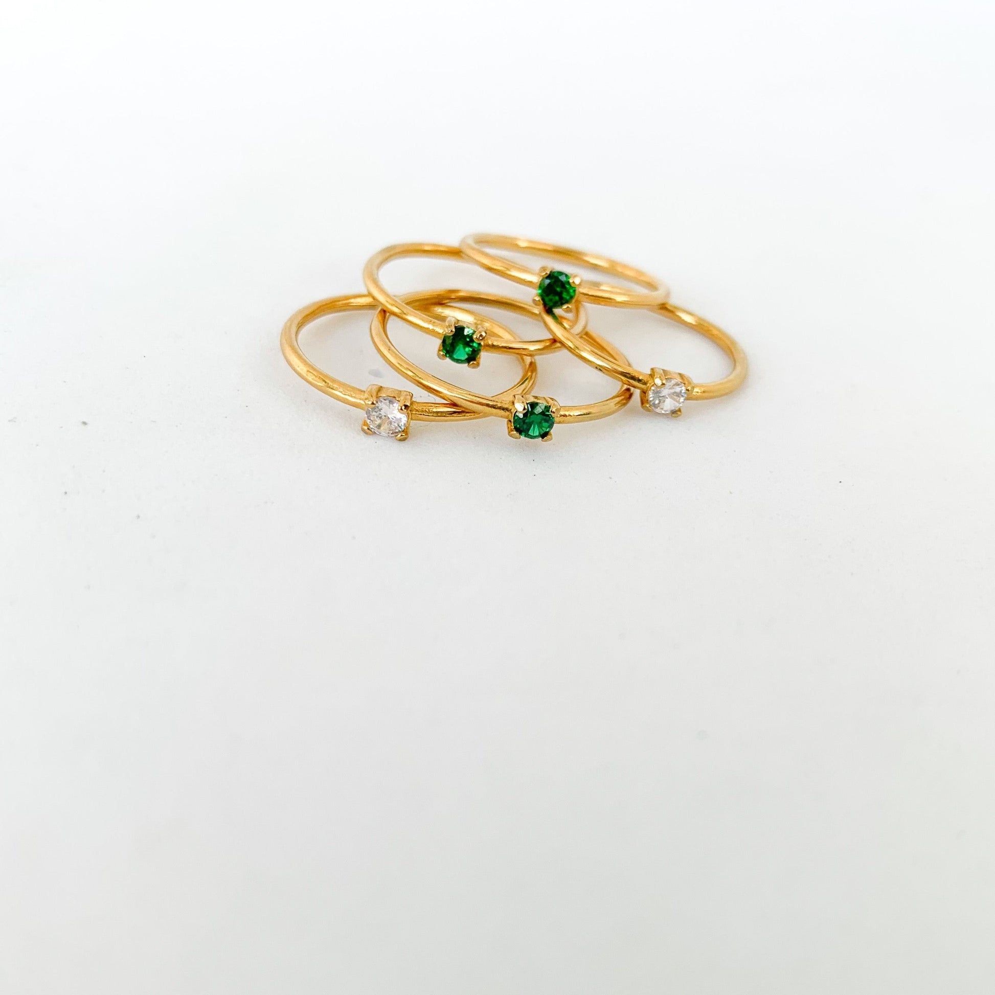 Drip Jewelry Ring Dainty Solitare Ring